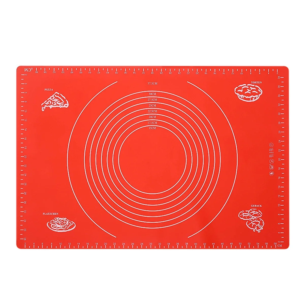 60cm Silicone Pastry Mat Non Stick Baking Mat Kneading Pad With Measurement Kitchen Crepes Pizza Dough Rolling Mat
60cm Silicone Pastry Mat Non Stick Baking Mat Kneading Pad With Measurement Kitchen Crepes Pizza Dough Rolling Mat