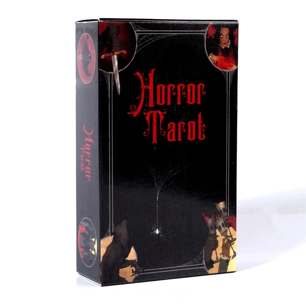 Horror Tarot 78 Cards For Beginners featuring illustrations inspired by classic horror monsters Fortune Telling Game Divination
Horror Tarot 78 Cards For Beginners featuring illustrations inspired by classic horror monsters Fortune Telling Game Divination