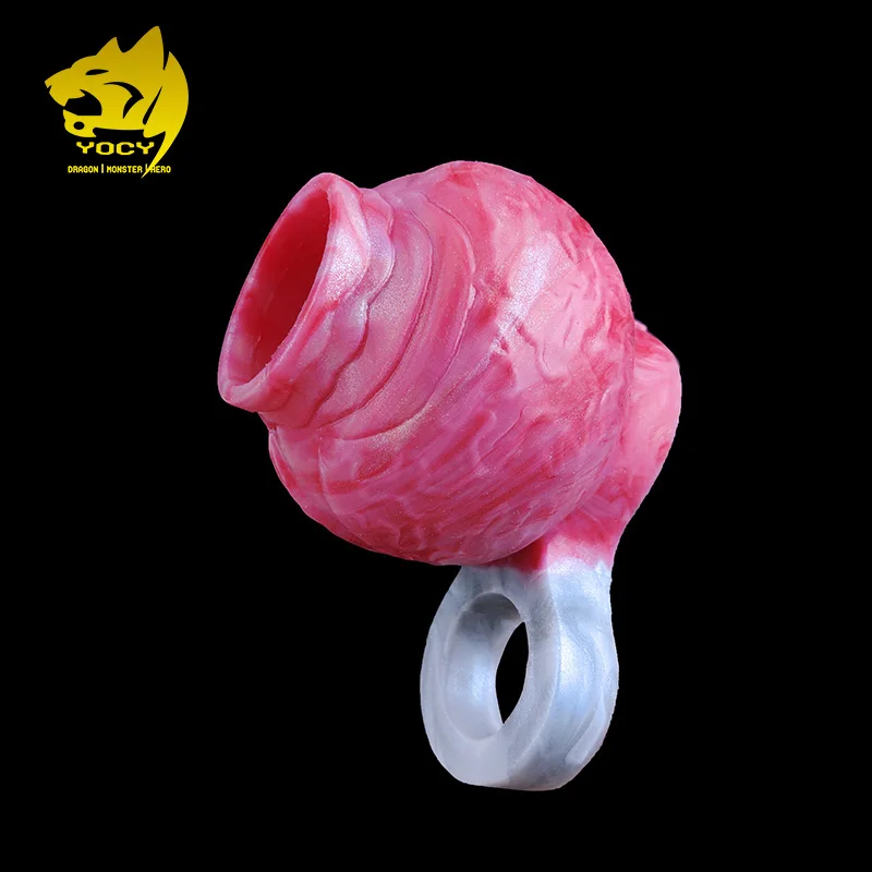 

YOCY Men Penis Ring With Anti-off Ring Cock Enlargement Silicone Wolf Knot Sex Toy For Men Delayed Ejaculation 3 Sizes