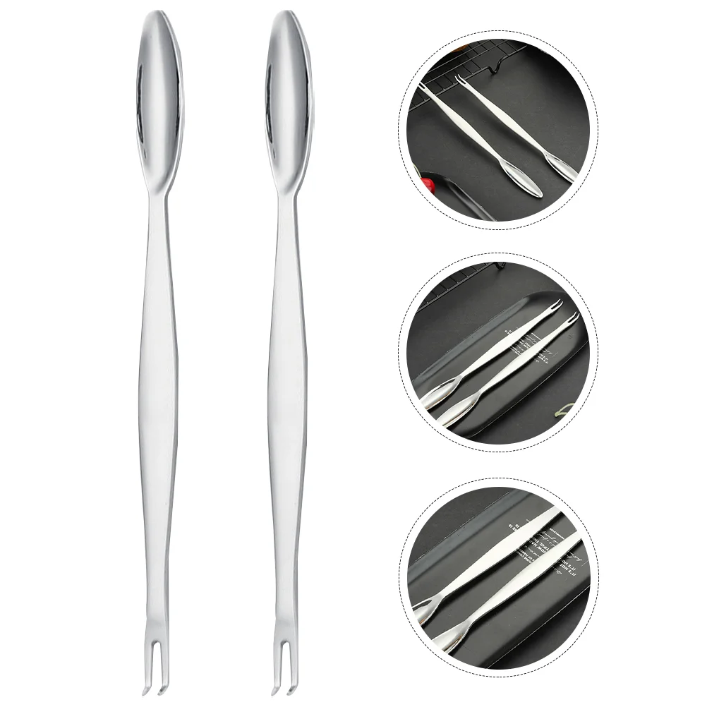 2 Pcs Multipurpose Crab Fork Lobster Picks Stainless Steel Multi-function Tools
2 Pcs Multipurpose Crab Fork Lobster Picks Stainless Steel Multi-function Tools