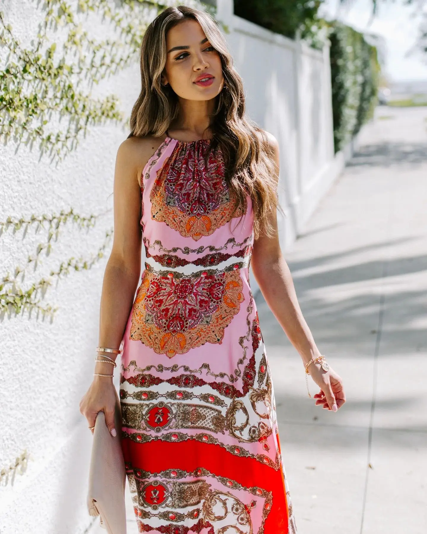 WildPinky Elegant Boho Print Dress Women Halter Sleeveless Casual A-line Dress 2023 Summer Ladies Vacation Long Dresses Vestidos
WildPinky Elegant Boho Print Dress Women Halter Sleeveless Casual A-line Dress 2023 Summer Ladies Vacation Long Dresses Vestidos