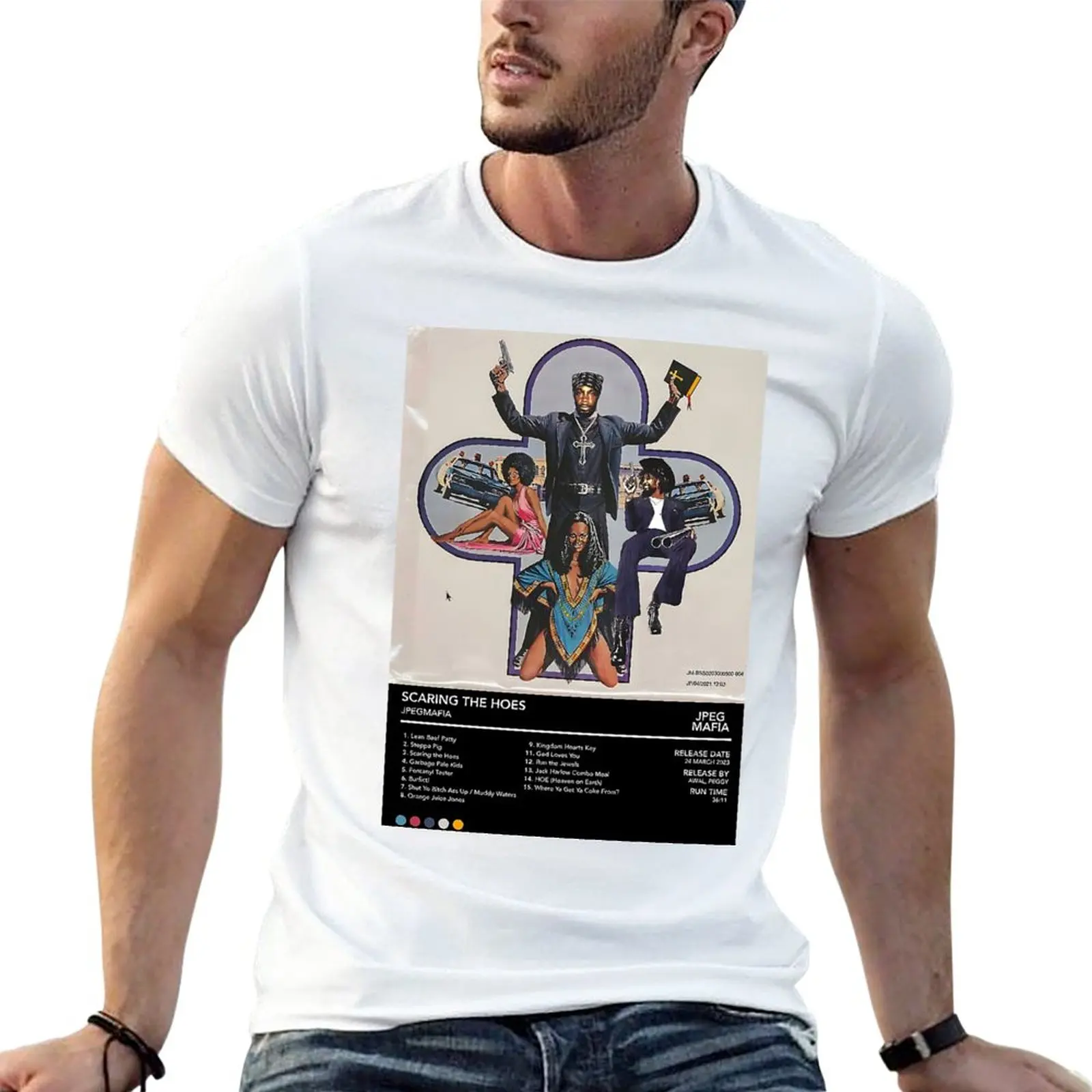 New Scaring the Hoes Album Cover T-Shirt graphics t shirt black t shirts men workout shirt
New Scaring the Hoes Album Cover T-Shirt graphics t shirt black t shirts men workout shirt