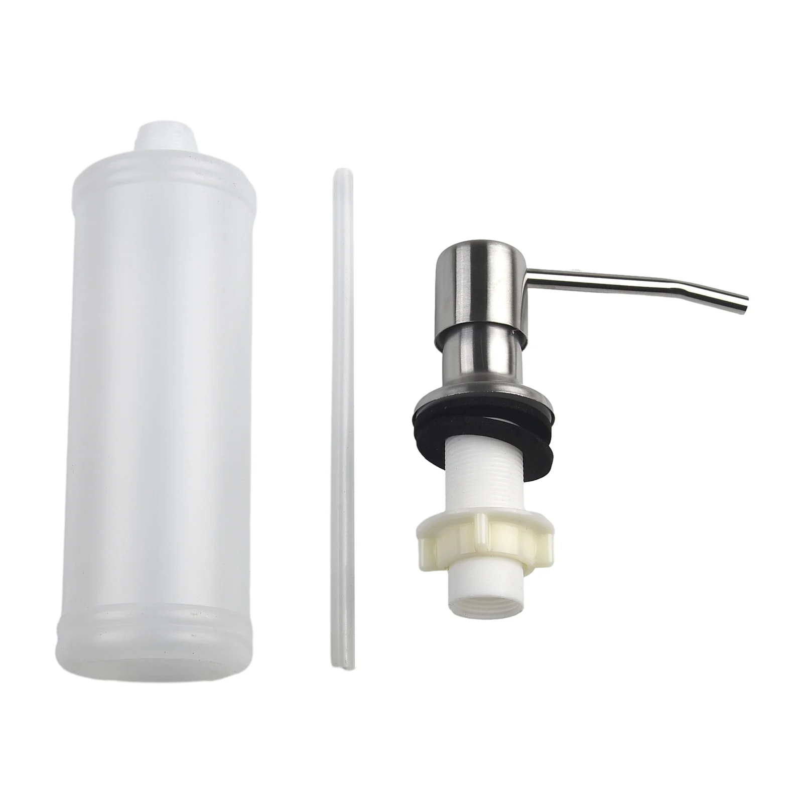 350ml Kitchen Sink Soap Dispenser Bathroom Accessories Lotion Storage Bottle Stainless Steel Pump Head Hardware Home Improvement
350ml Kitchen Sink Soap Dispenser Bathroom Accessories Lotion Storage Bottle Stainless Steel Pump Head Hardware Home Improvement
