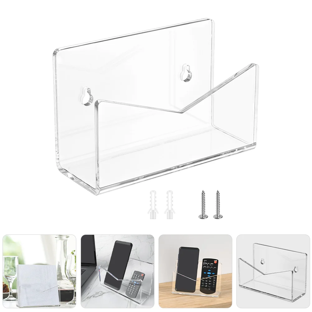 

1 Set Acrylic Mail Holder Mail Organizer Countertop Unique File Storage Holder Letter Envelope Storage Rack