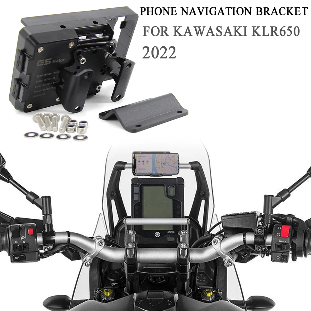 KLR 650 Phone Navigation Bracket For Kawasaki KLR650 KLR 650 2022 Navigation Stand Holder USB Charging Holder
KLR 650 Phone Navigation Bracket For Kawasaki KLR650 KLR 650 2022 Navigation Stand Holder USB Charging Holder