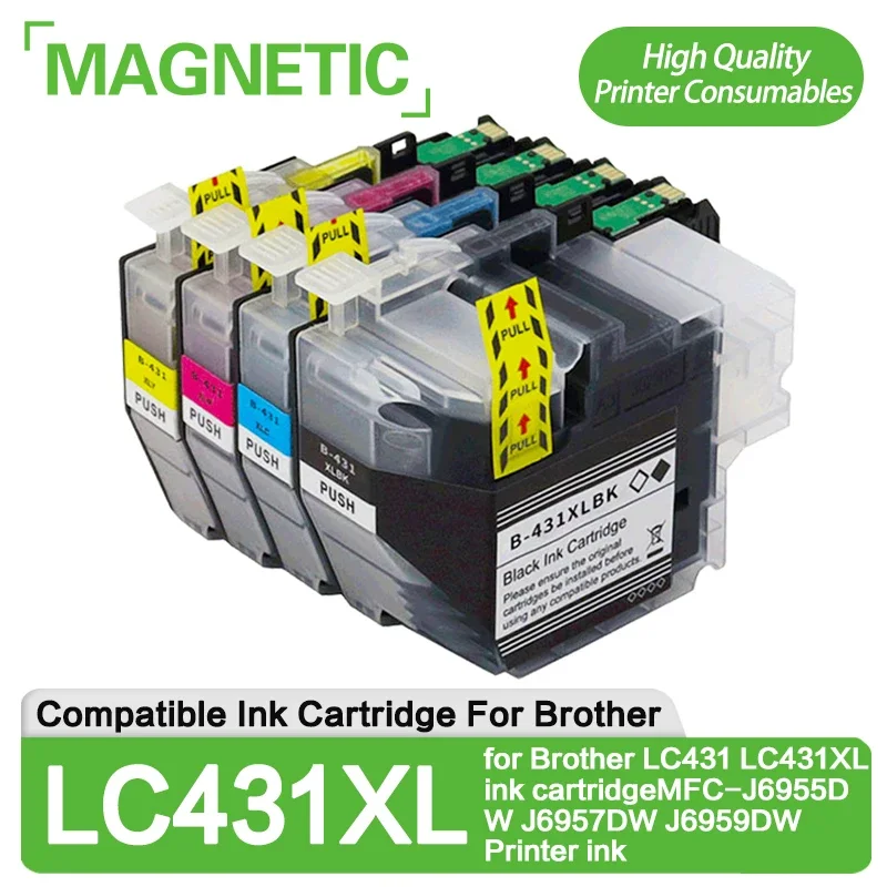 

Новый совместимый чернильный картридж Brother LC431 LC431XL, чернила для принтера J6957DW J6959DW