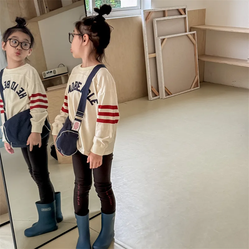 2025 Autumn New Children Long Sleeve T Shirts Boys Girls Letter Embroidery Cotton Tops Kids Casual Sweatshirt Bottoming Shirt 8 Sadccd1d6cfce45099d514dfad3c9847bc