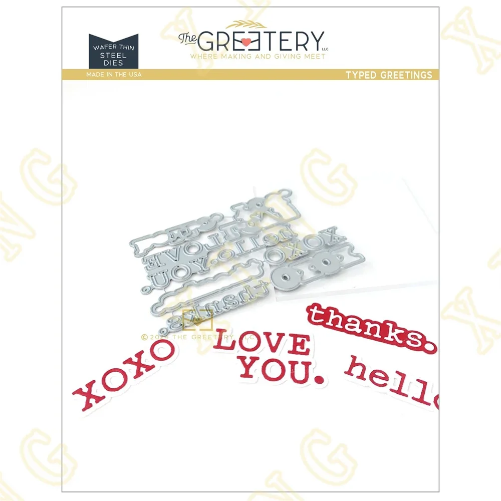 Metal Craft Cutting Dies Diy Scrapbook Paper Diary Decoration Card Handmade Embossing New Product for 2024 Typed Greetings Die
Metal Craft Cutting Dies Diy Scrapbook Paper Diary Decoration Card Handmade Embossing New Product for 2024 Typed Greetings Die