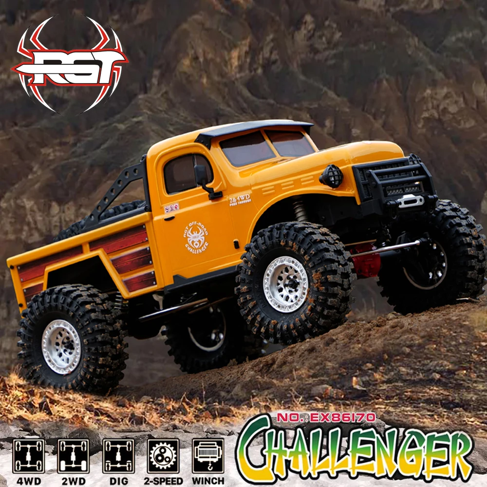 

New RGT 1/10 EX86170 Challenger 4WD RTR RC Crawler Car 2.4GHZ Electric Remote Control Rock Buggy Off-road Vehicle Cars Toy Gift