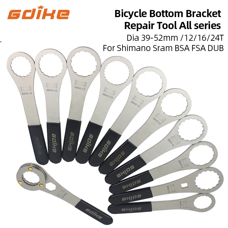Bicycle Bottom Bracket Tool 12/16/24T Bike Torque Wrench Suitable for Shimano Sram BSA FSA DUB 3 In 1 BB Repair Tool Dia 39-52mm
Bicycle Bottom Bracket Tool 12/16/24T Bike Torque Wrench Suitable for Shimano Sram BSA FSA DUB 3 In 1 BB Repair Tool Dia 39-52mm