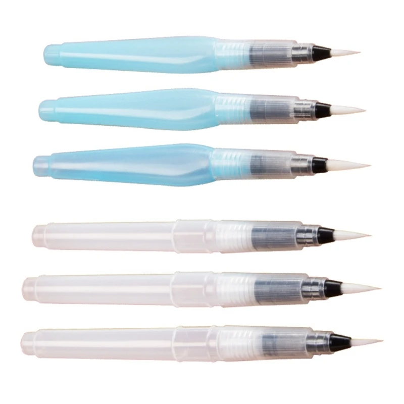 

2024 New Multi-Purpose Refillable Water Color Brush Pen Watercolor Brushes Pens DIY Painting Lettering Pointed Tipped Aqua Brush