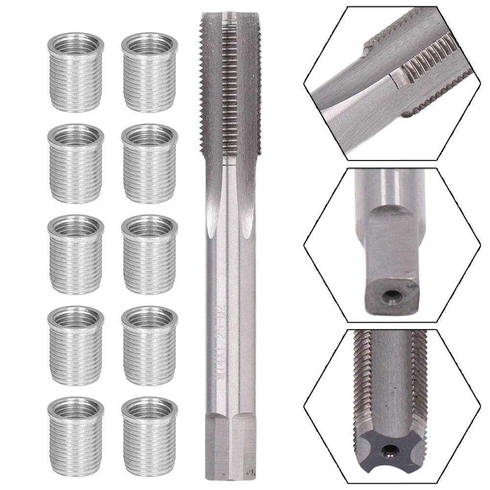 10PCS Thread Hole Repair Tools Metal M10 X 1.0 Nuts M12 X1.0 Tap Spark Plug Insert Repair Tool Light Equipment Motor Accessories
10PCS Thread Hole Repair Tools Metal M10 X 1.0 Nuts M12 X1.0 Tap Spark Plug Insert Repair Tool Light Equipment Motor Accessories