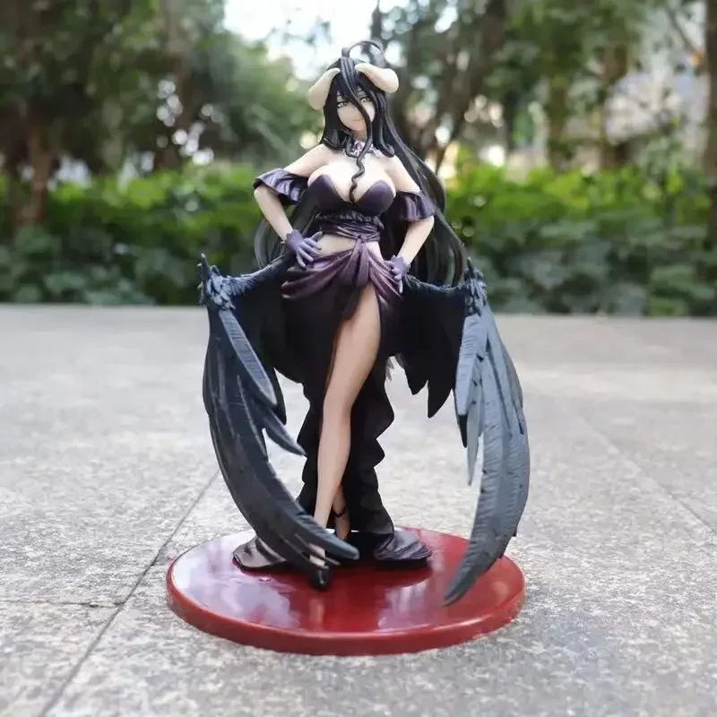 

22cm OVERLORD Albedo Anime Figure Black Dress Ver. Sexy Girl PVC Action Figure Toy Game Statue Collectible Model