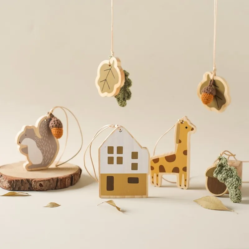 Wooden Baby Gym Pendant Toys - Sensory Mobile Set 13 Sadd17b9392de43518f73a23c93e045fev