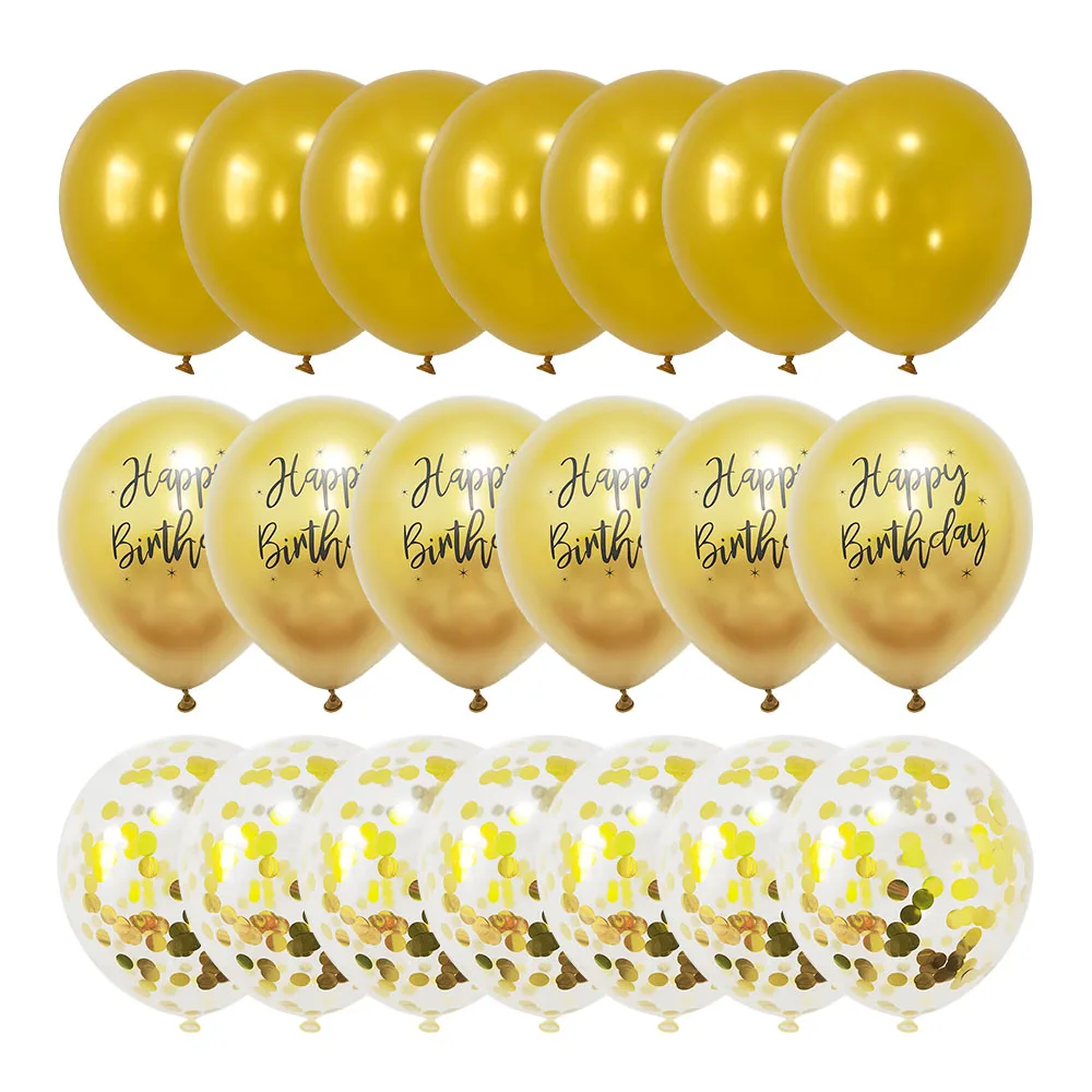 20Pcs 12Inch Gold Blue Kids Adult Happy Birthday Decoration Helium Metal Chrome Latex Balloons Mix Confetti Balls Party Supplies
20Pcs 12Inch Gold Blue Kids Adult Happy Birthday Decoration Helium Metal Chrome Latex Balloons Mix Confetti Balls Party Supplies