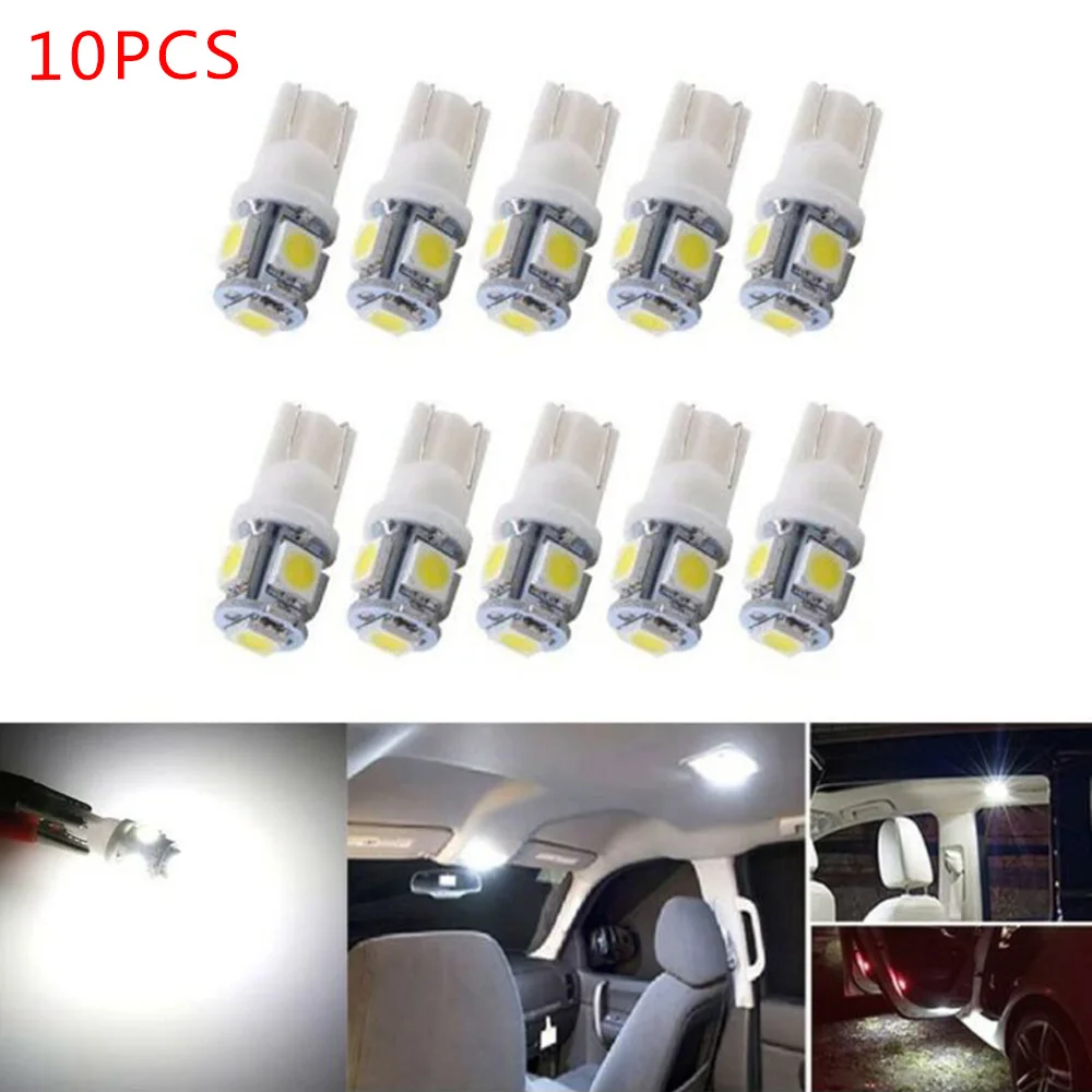 T10 LED Replacement Bulbs - Brand New, High Quality, 194 Bulb Replacement, 5050-5SMD LEDs, 10 Pieces, 95Lm/Bulb, 6000K 0.8W/Bulb
T10 LED Replacement Bulbs - Brand New, High Quality, 194 Bulb Replacement, 5050-5SMD LEDs, 10 Pieces, 95Lm/Bulb, 6000K 0.8W/Bulb