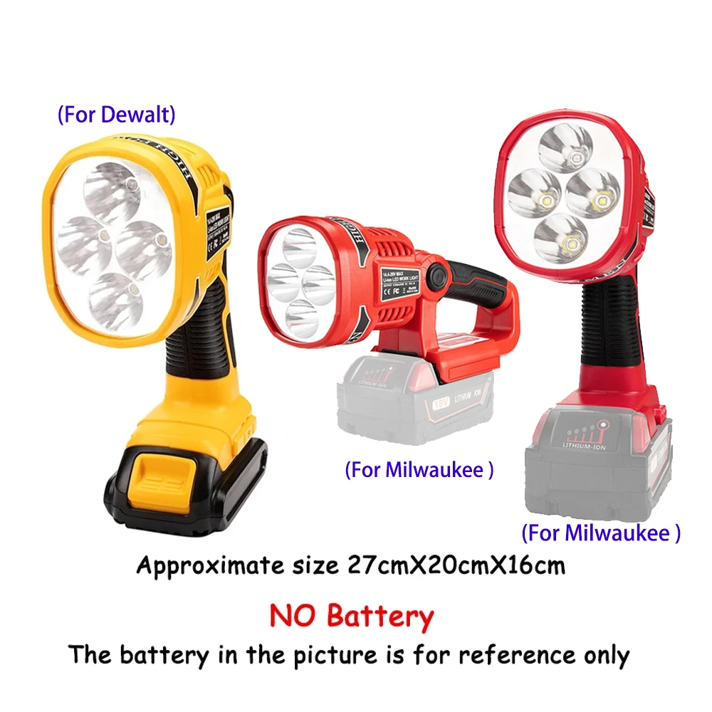 SALE 12W LED Lamp Flashlight with USB port Outdoor Emergency Lighting For Dewalt/Milwaukee DCB140 DCB181 DCB200 li-ion battery
SALE 12W LED Lamp Flashlight with USB port Outdoor Emergency Lighting For Dewalt/Milwaukee DCB140 DCB181 DCB200 li-ion battery