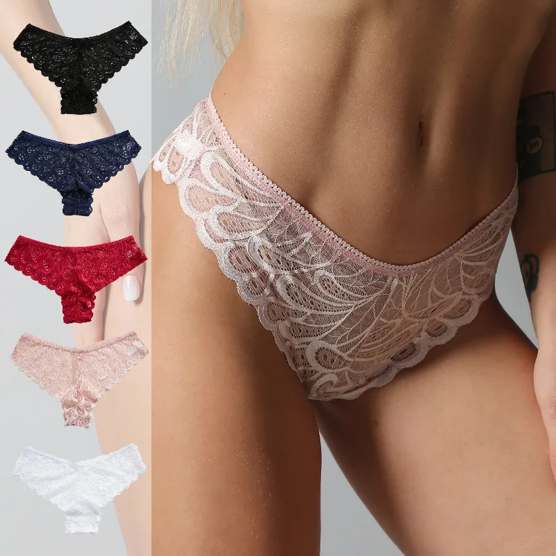 3pcs Women's Lace Pants Hollow Out Underwear Sexy And Beautiful Thong Briefs Low Waist Lace Lingerie G-string Ladies' Clothing
3pcs Women's Lace Pants Hollow Out Underwear Sexy And Beautiful Thong Briefs Low Waist Lace Lingerie G-string Ladies' Clothing