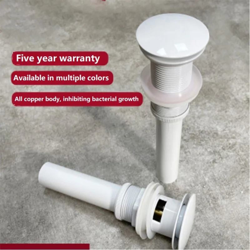 Copper Washbasin Drain Basin Press Bounce Sink Accessories Drainage Accessories Pressing Bounce Drainer
Copper Washbasin Drain Basin Press Bounce Sink Accessories Drainage Accessories Pressing Bounce Drainer