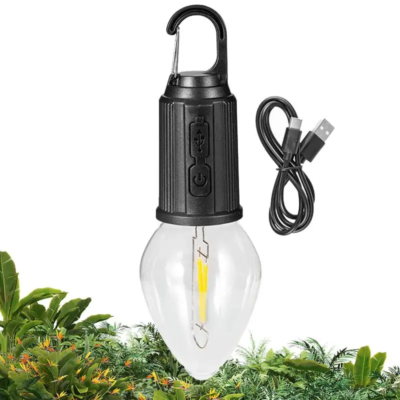 

Перезаряжаемая лампа для палатки, Ночной светильник, портативная супер яркая компактная 3 режима освещения, водонепроницаемая лампа для кемпинга