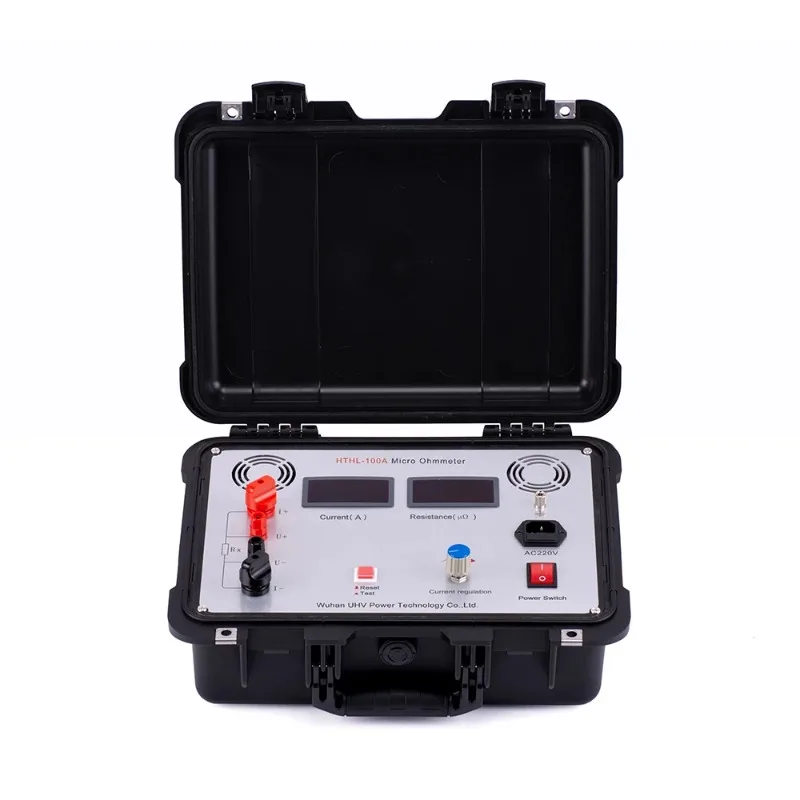 

G UHV-H100A Automatic Digital Portable Micro Ohm Meter Loop Resistance Contact Resistance Tester