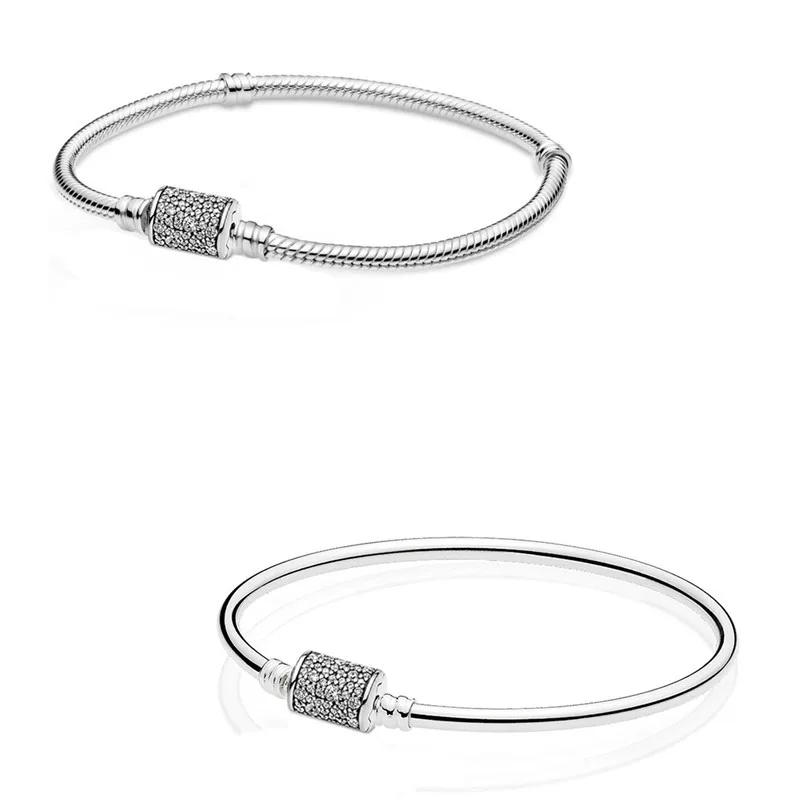 Original Moments Barrel Clasp With Crystal Bracelet Bangle Fit Women 925 Sterling Silver Bead Charm Fashion Jewelry
Original Moments Barrel Clasp With Crystal Bracelet Bangle Fit Women 925 Sterling Silver Bead Charm Fashion Jewelry