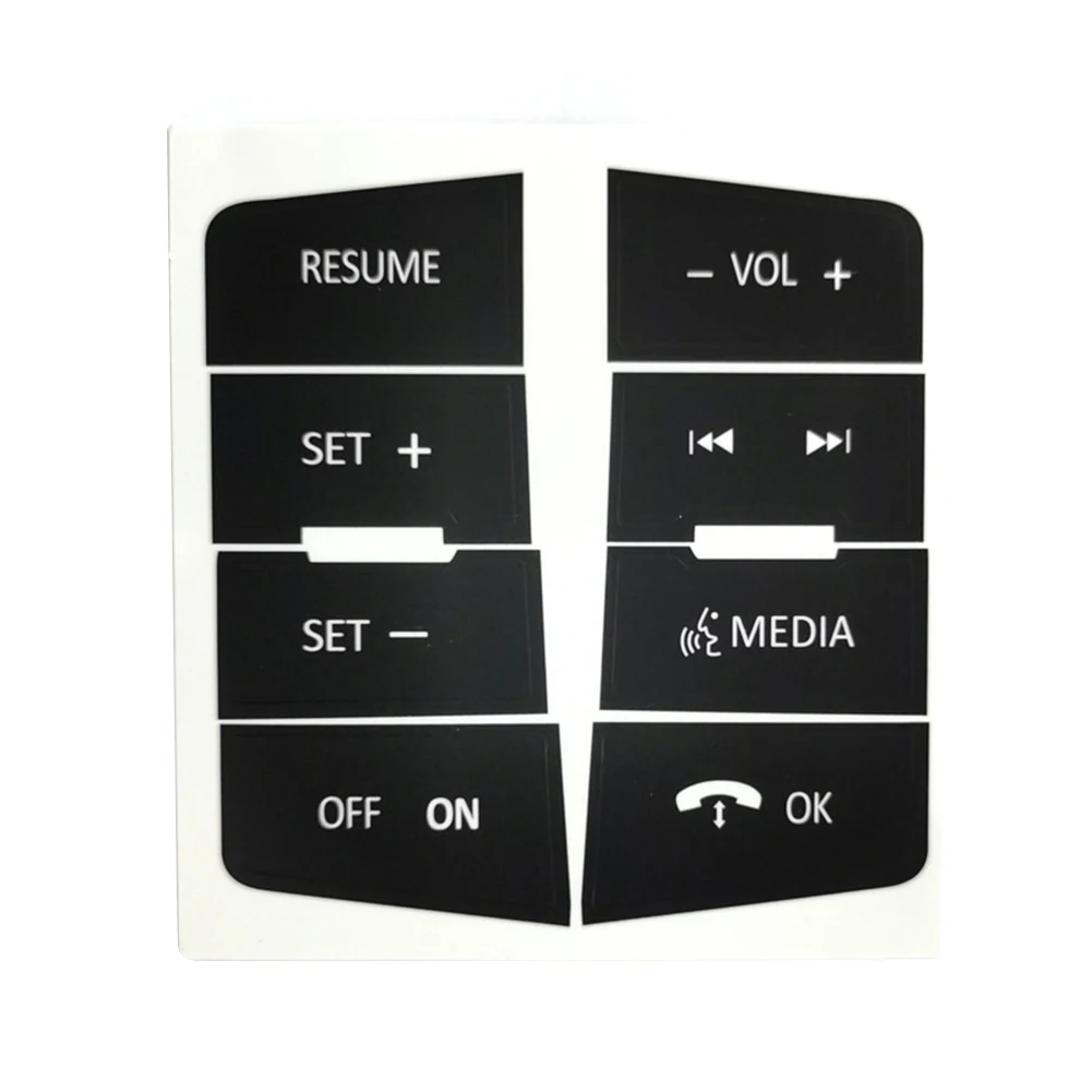 1pc/set For Ford Focus 2008-2010 Vinyl Steering Wheel Button Repair Decals Stickers Trim With Black Overlay + White Lettering
1pc/set For Ford Focus 2008-2010 Vinyl Steering Wheel Button Repair Decals Stickers Trim With Black Overlay + White Lettering