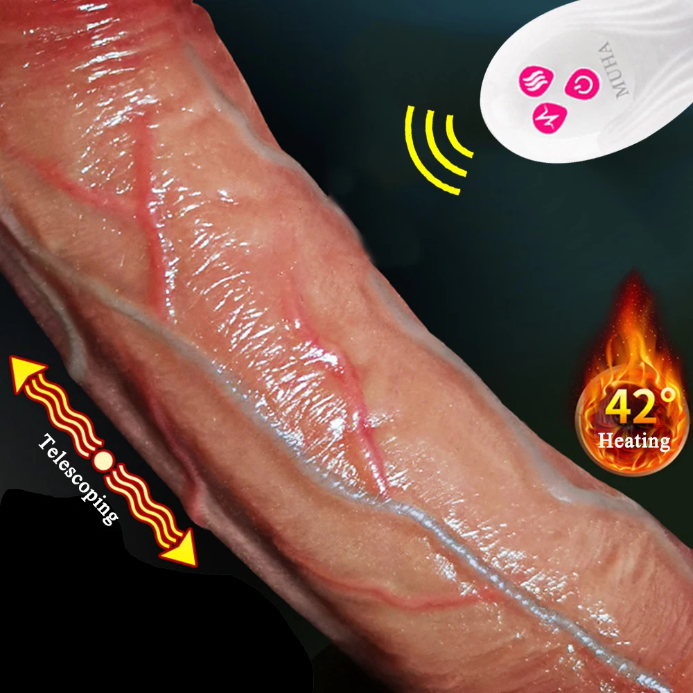 Wireless Remote Control Dildo Female Masturbation Sex Toys Telescoping Vibrator Vagina Anal Stimulator for Women Realistic Penis Wireless Remote Control Dildo Female Masturbation Sex Toys Telescoping Vibrator Vagina Anal Stimulator for Women Realistic Penis