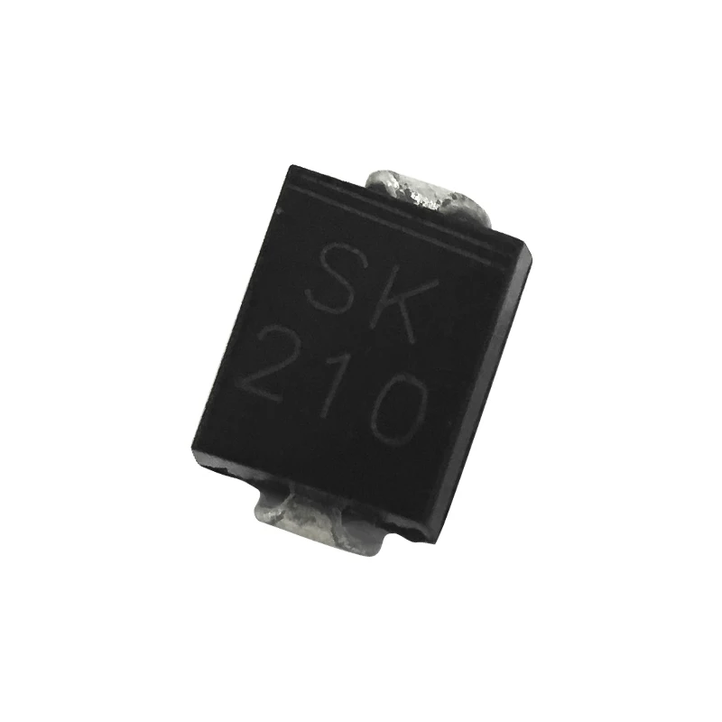 

SK210 Rectifier Diode, Schottky, 1 Phase, 1 Element, 2A, 100V V(RRM), Silicon, DO-214AA, ROHS COMPLIANT, PLASTIC, SMB, 2 PIN