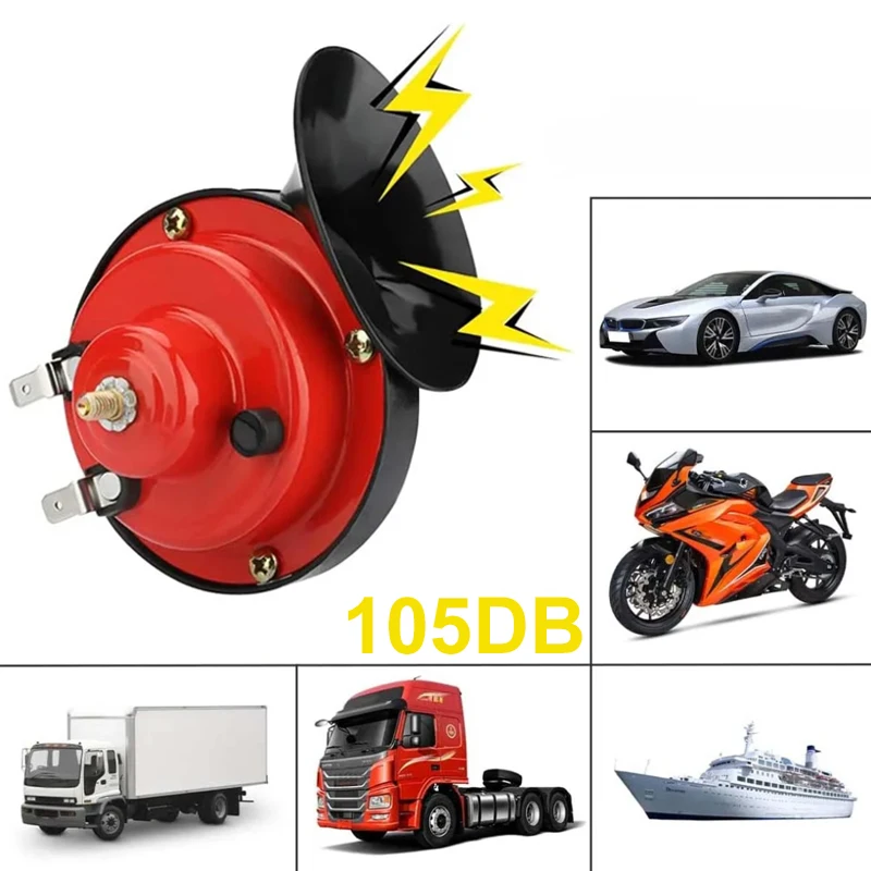Car Horn 12V Super Loud Electric Air Horn Snail Train Horns 105DB Waterproof Auto Motorcycle Truck Boat Loudspeaker Universal
Car Horn 12V Super Loud Electric Air Horn Snail Train Horns 105DB Waterproof Auto Motorcycle Truck Boat Loudspeaker Universal