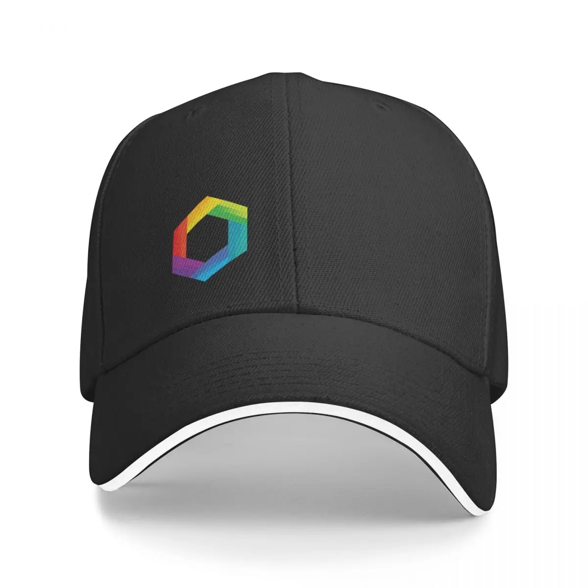 

OUTbio San Diego Rainbow Logo with Horizontal Black Text Baseball Cap Sun Cap Streetwear Golf Cap Snap Back Hat Golf Men Women's
