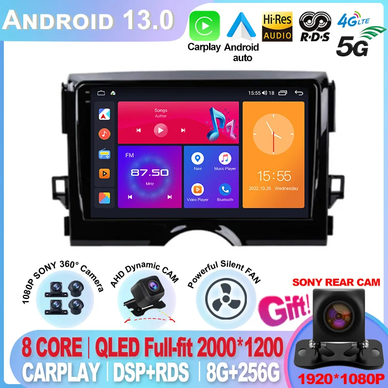 Автомагнитола для TOYOTA REIZ Mark X 2010 2011 2012 2013 2014 2015 Android 13, стерео, мультимедийный видеоплеер, головное устройство GPS DSP
Автомагнитола для TOYOTA REIZ Mark X 2010 2011 2012 2013 2014 2015 Android 13, стерео, мультимедийный видеоплеер, головное устройство GPS DSP