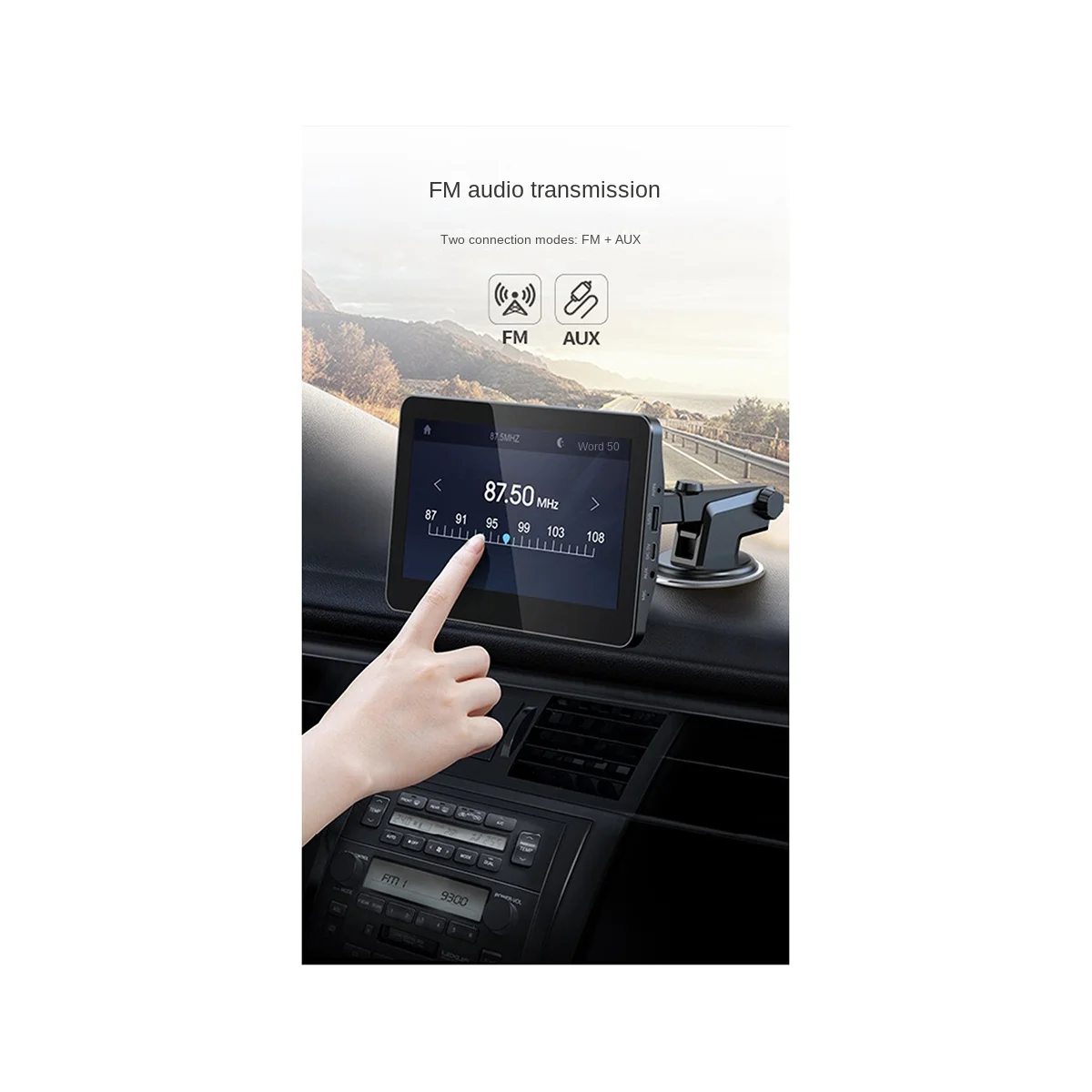 FM Transmitter AUX Car MP5 Player Wireless Wifi Touch Screen for Apple CarPlay Android Without Rearview Camera
FM Transmitter AUX Car MP5 Player Wireless Wifi Touch Screen for Apple CarPlay Android Without Rearview Camera