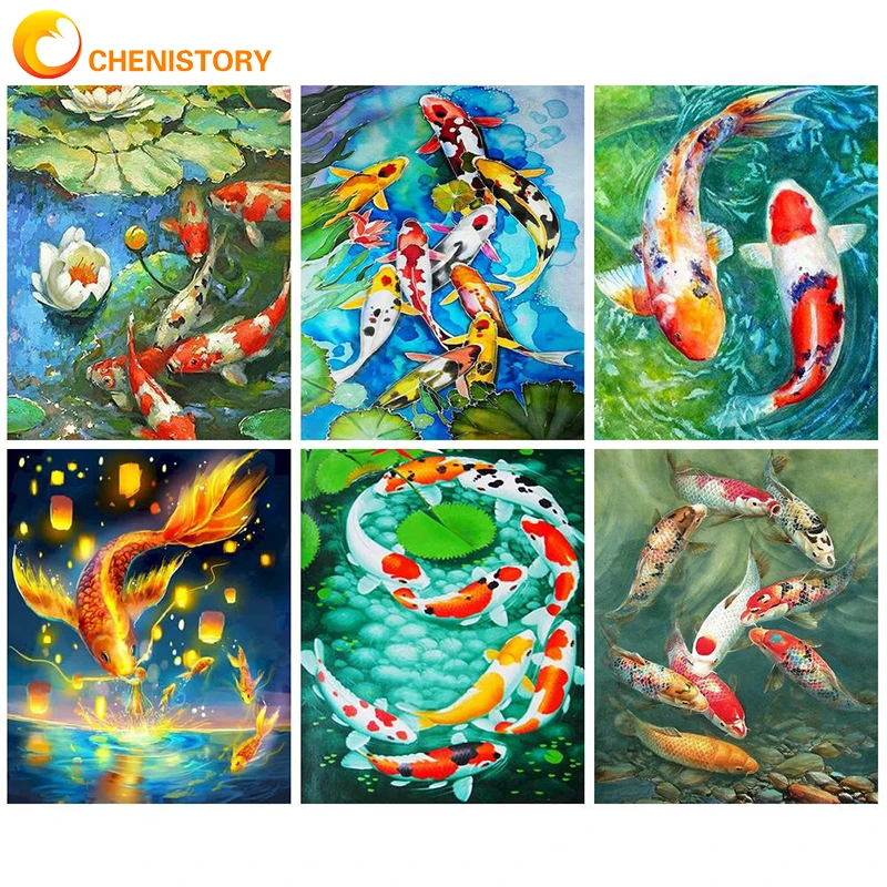 CHENISTORY 5D Diamond Painting Brocade Carp Full Drill Diamond Mosaic Painting Animal Diamond Embroidery Rhinestones Home Decor
CHENISTORY 5D Diamond Painting Brocade Carp Full Drill Diamond Mosaic Painting Animal Diamond Embroidery Rhinestones Home Decor