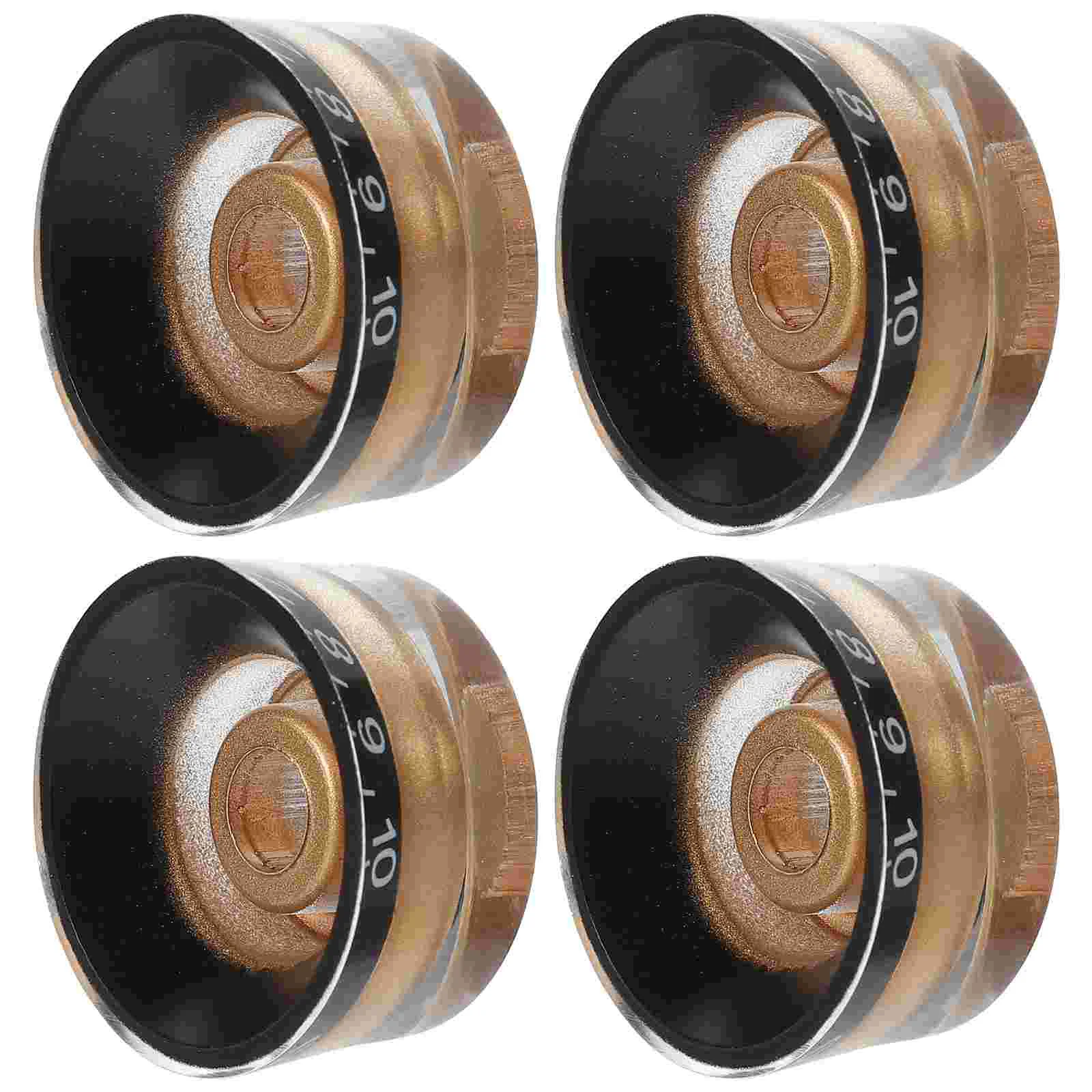 Guitar Knobs Black Gold Guitar Control Knob Acrylic Speed Knob with White Word for Electric Guitar
Guitar Knobs Black Gold Guitar Control Knob Acrylic Speed Knob with White Word for Electric Guitar