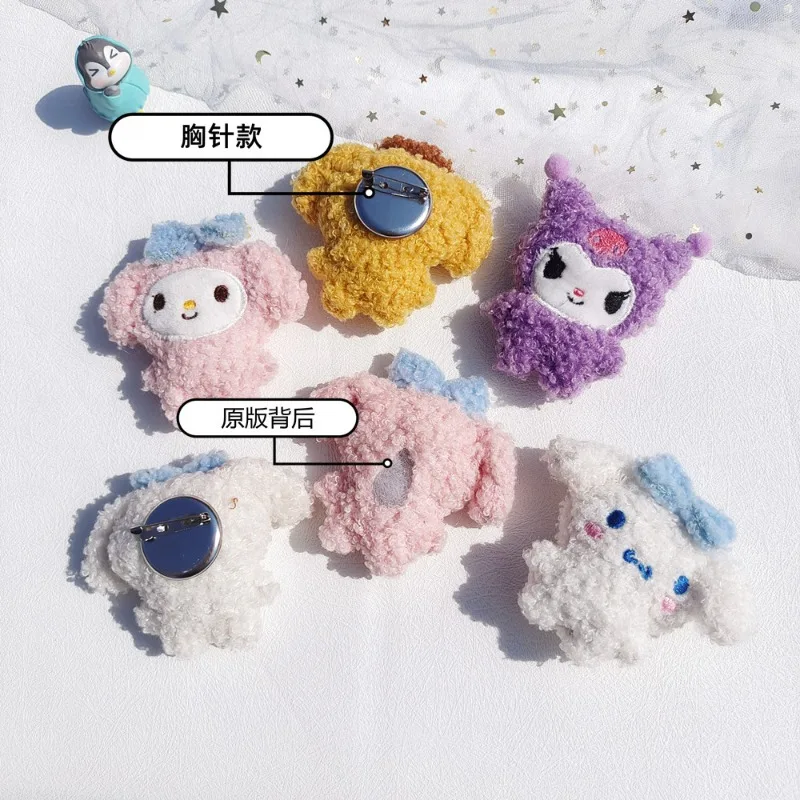 New Cinnamorolls Cute Cartoon Plush Doll Plush Brooch Cute Kuromis Melodys Backpack Decoration Doll Pendant Gift for Girlfriend
New Cinnamorolls Cute Cartoon Plush Doll Plush Brooch Cute Kuromis Melodys Backpack Decoration Doll Pendant Gift for Girlfriend