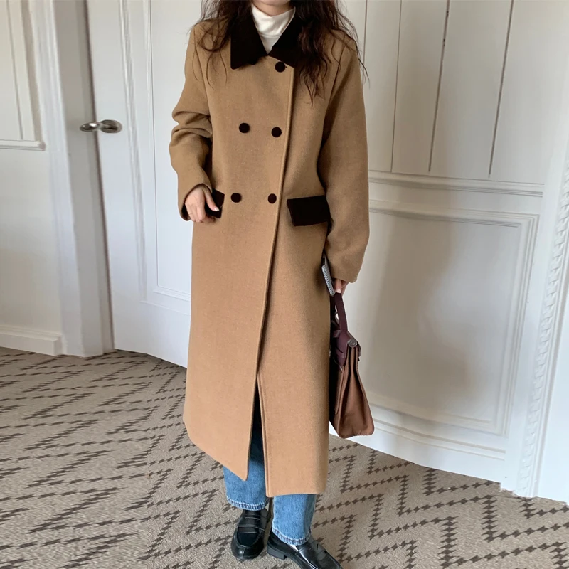 Women's Woolen Coats Overcoat Female Turn-down Collar Casual Medium Length Wool & Blends Lady Autumn Winter Jackets 2022 Woman
Women's Woolen Coats Overcoat Female Turn-down Collar Casual Medium Length Wool & Blends Lady Autumn Winter Jackets 2022 Woman
