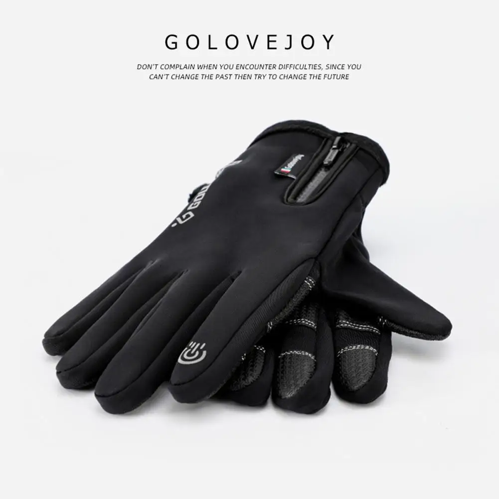 Winter Ski Cycling Gloves For Men Women Full Finger Waterproof Fleece Lined Thickened Warm Touch-screen Zipper Gloves
Winter Ski Cycling Gloves For Men Women Full Finger Waterproof Fleece Lined Thickened Warm Touch-screen Zipper Gloves