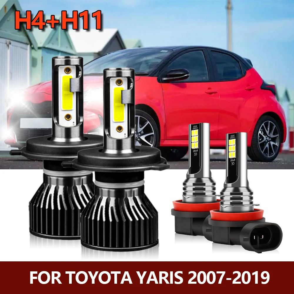 4x LED Headlight Hi/Lo Headlamps Lamp Bulbs + Fog Light Bright White 6000K For Toyota Yaris 2007 2008 2009 2010 2011 2012-2019
4x LED Headlight Hi/Lo Headlamps Lamp Bulbs + Fog Light Bright White 6000K For Toyota Yaris 2007 2008 2009 2010 2011 2012-2019