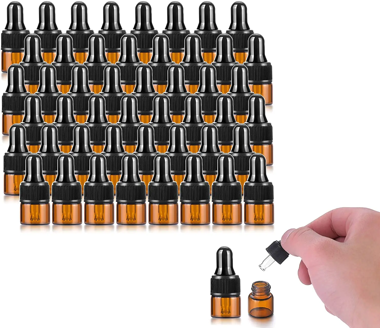 1ml Amber Glass Dropper Vial for Essential Oils Empty Glass Eye Dropper Bottle Glass Liquid Pipette Travel Test Sample Perfume
1ml Amber Glass Dropper Vial for Essential Oils Empty Glass Eye Dropper Bottle Glass Liquid Pipette Travel Test Sample Perfume