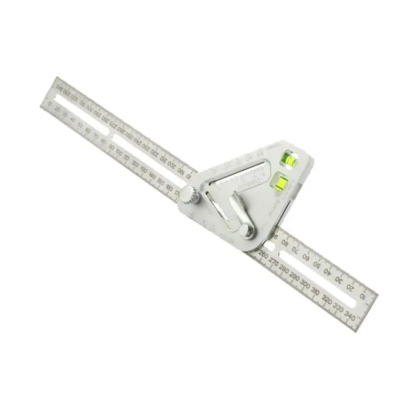 

Multifunctional for TRIANGLE Angle Ruler Level Protractor Aluminum Alloy High Accuracy Woodworking Carpentry Measuring Tool
