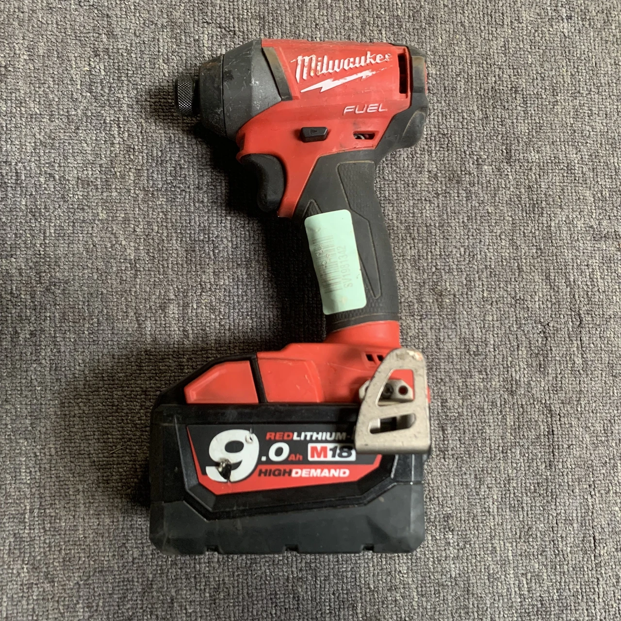 

Milwaukee 2753-20 M18 18V Brushless Cordless Hex Impact Driver Includes 9.0AH battery second-hand