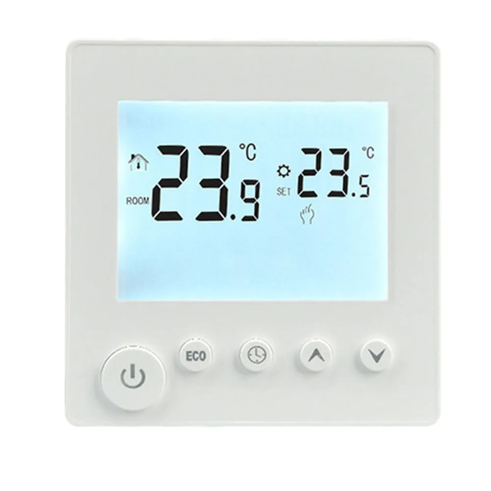 Easy Switching Time Setting Maintenance Free LED White Light Heating Thermostat Perfect for Water and Wall Heating
Easy Switching Time Setting Maintenance Free LED White Light Heating Thermostat Perfect for Water and Wall Heating