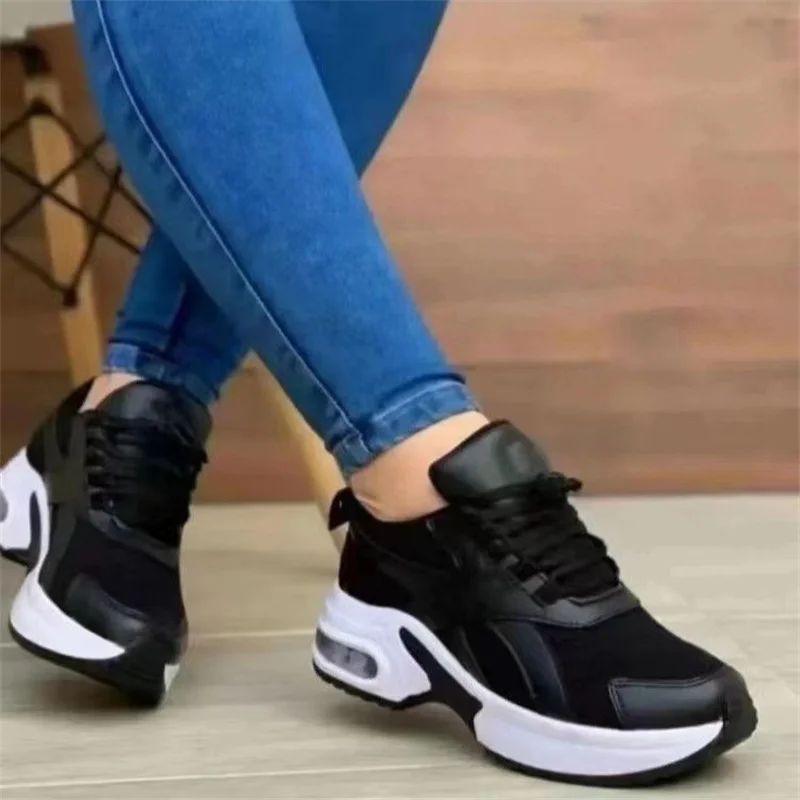 Ladies Sneakers Spring and Autumn New Lace Up Wedge Platform Shoes 2023 Outdoor Fashion Air Cushion Casual Running Shoes Women
Ladies Sneakers Spring and Autumn New Lace Up Wedge Platform Shoes 2023 Outdoor Fashion Air Cushion Casual Running Shoes Women