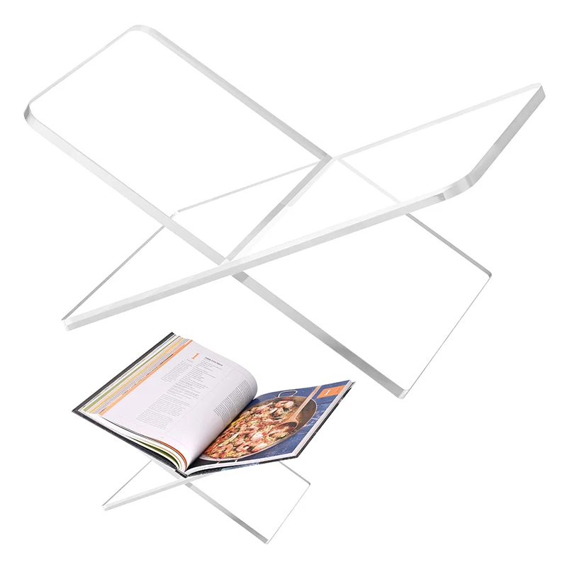 Acrylic Book Stand, Clear Book Holder for Display, Sturdy Open Book Stand for Desk, Kitchen Counter Reading Stand Book Holder
Acrylic Book Stand, Clear Book Holder for Display, Sturdy Open Book Stand for Desk, Kitchen Counter Reading Stand Book Holder