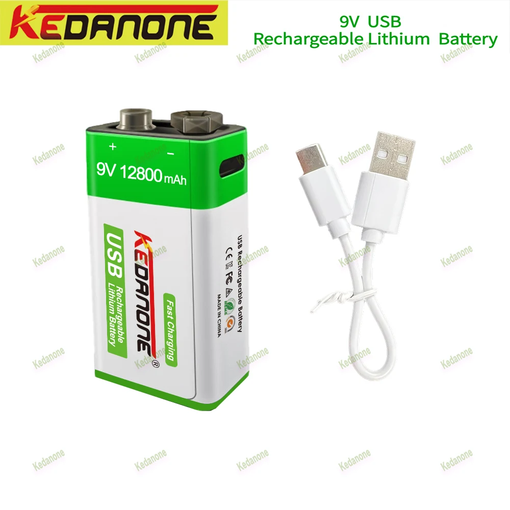 li-ion Rechargeable battery9V 12800mAh Micro USB Batteries 9 v lithium for Multimeter Microphone Toy Remote Control KTV use
li-ion Rechargeable battery9V 12800mAh Micro USB Batteries 9 v lithium for Multimeter Microphone Toy Remote Control KTV use