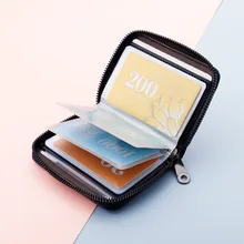 Zipper 20 Bits Business Card Holder Wallet Credit Card Holder Card Wallet Case Card Bag Exquisite Safty Solid Color Purse
Zipper 20 Bits Business Card Holder Wallet Credit Card Holder Card Wallet Case Card Bag Exquisite Safty Solid Color Purse