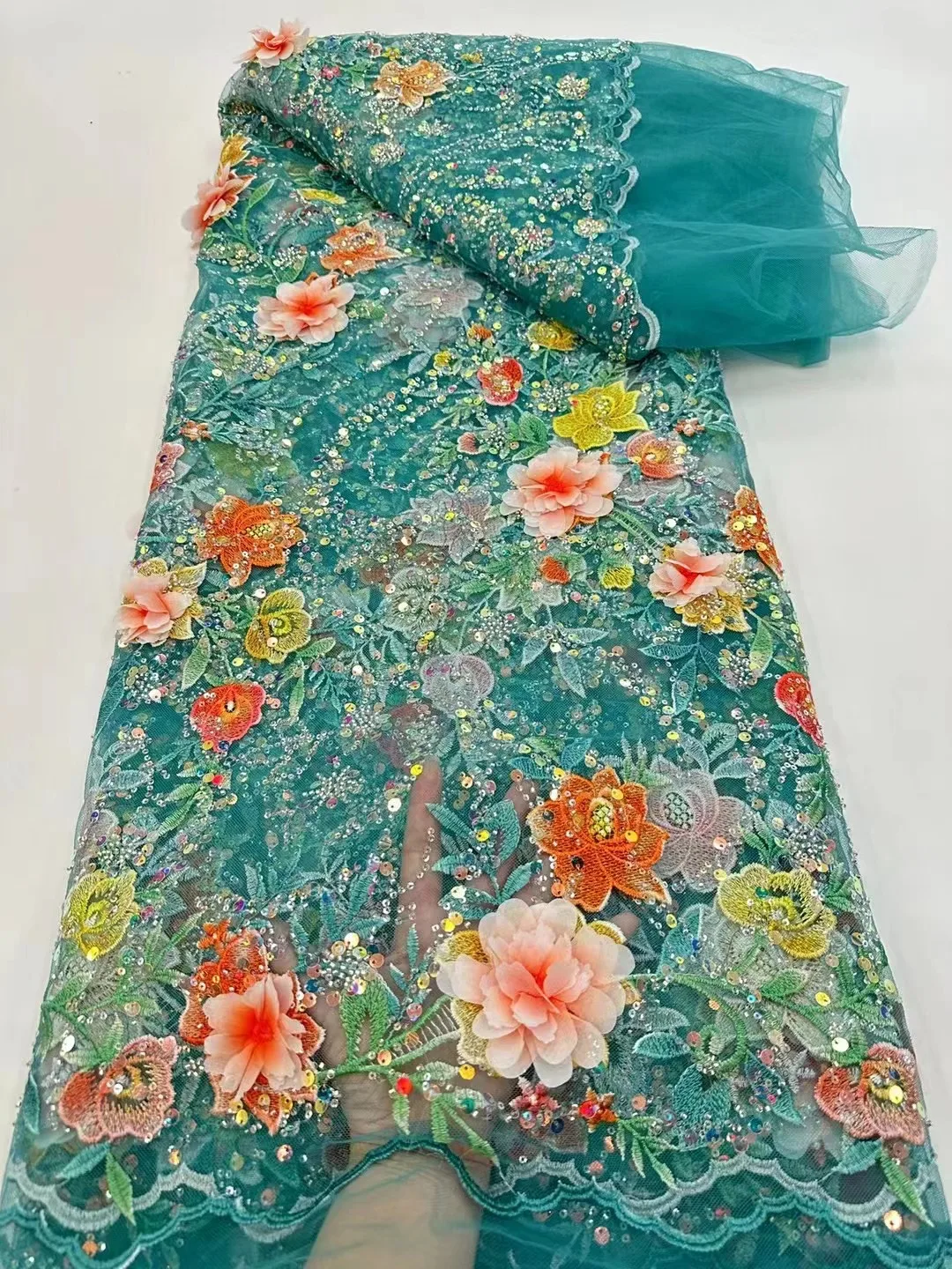 2023 African 3d Lace Material with Floral Fabrics for Wedding Evening Dress Red Nigerian Beaded Sequins Embroidered Tulle Sewing
2023 African 3d Lace Material with Floral Fabrics for Wedding Evening Dress Red Nigerian Beaded Sequins Embroidered Tulle Sewing