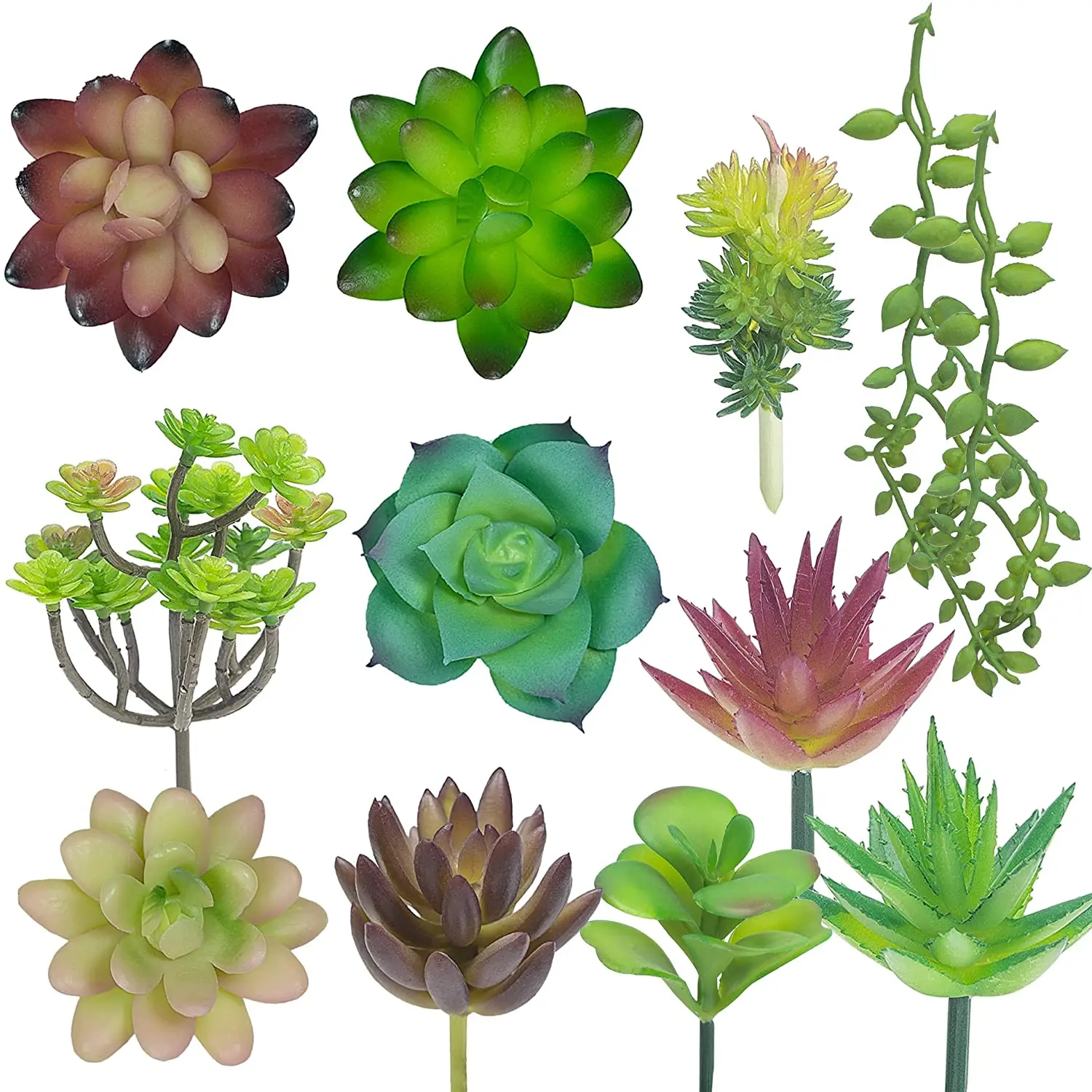 Fake Succulent Decor 12pcs Premium Succulent Plants Artificial - Realistic Faux Textured Succulents Decorative for Unpotted DIY
Fake Succulent Decor 12pcs Premium Succulent Plants Artificial - Realistic Faux Textured Succulents Decorative for Unpotted DIY