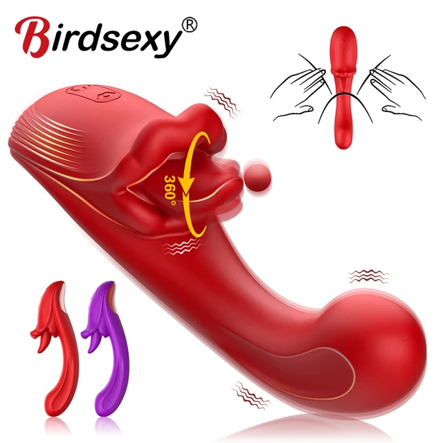 Vibromasseur de clitoris à lèvres réaliste pour femme, jouet sexuel point G, 10 modes de langue vibrante et léchante, mastateur jaune, 2 en 1 1